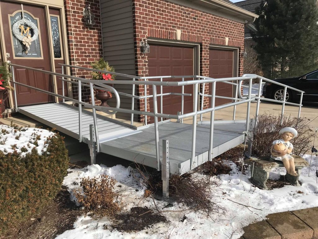 hand railings for handicap ramp